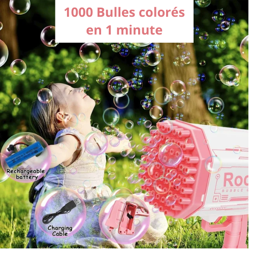 Super Pistolet à bulles - Le jouet idéale pour les enfants